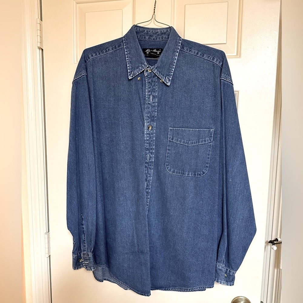 Eddie Bauer Men’s 100% Cotton Denim Shirt